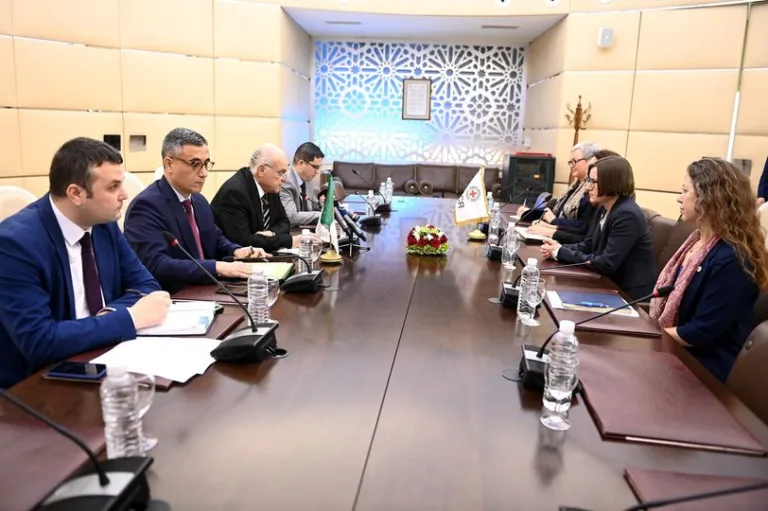 Minister Attaf Meets with ICRC President