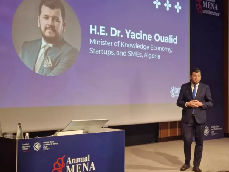 London: Yacine Walid Presents Algeria's Vision in Supporting Startup Enterprises