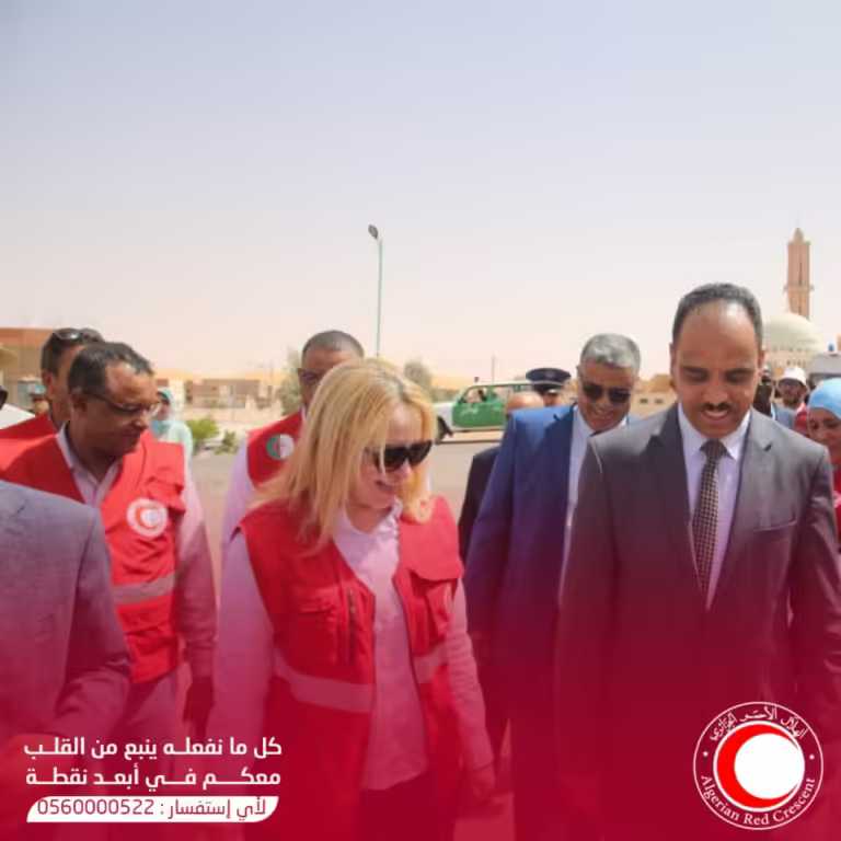 Algerian Red Crescent's Humanitarian Caravan Brings Hope to Remote Communities in Beni Abbas