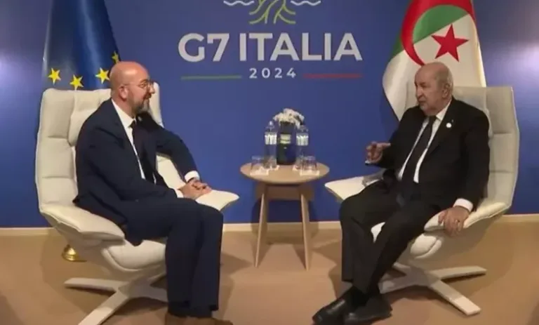 G7 Summit: President Tebboune Engages with Leaders from Several Countries