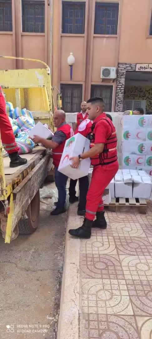 Algerian Red Crescent Begins Shipment of Aid in Ain Sefra to Support Flood-Affected Families