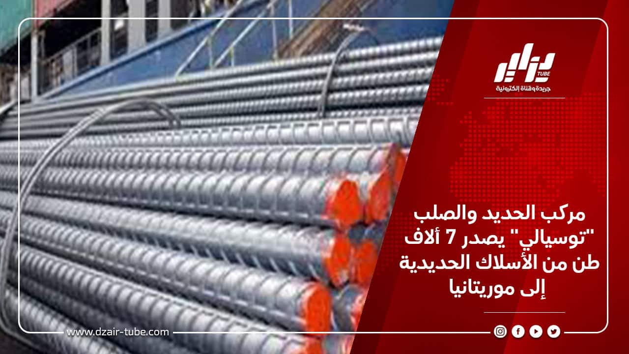 مركب الحديد والصلب "توسيالي" يصدر 7 ألاف طن من الأسلاك الحديدية إلى موريتانيا 4 مركب الحديد والصلب "توسيالي" يصدر 7 ألاف طن من الأسلاك الحديدية إلى موريتانيا