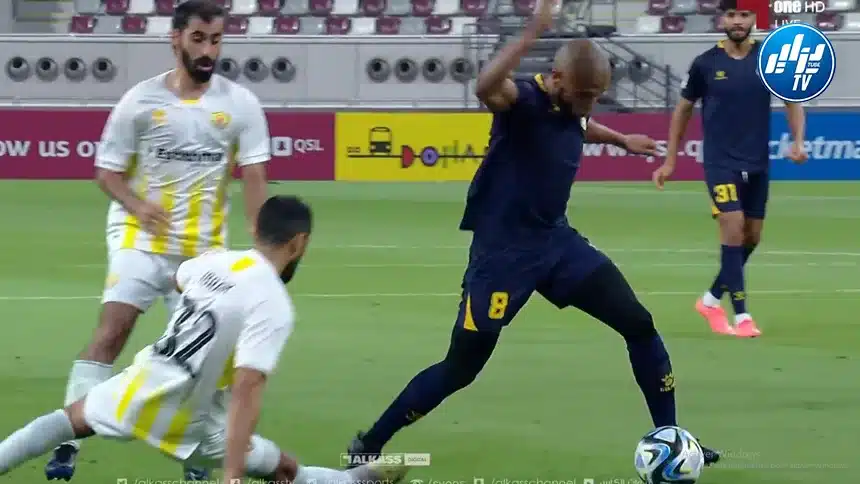 بالـــــــفيديو…ياسين براهيمي يتلاعب بمدافع نادي قطر